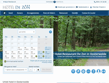 Tablet Screenshot of fletcherhoteldezon.nl